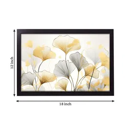 random Leafy Floral Wall Painting image 3