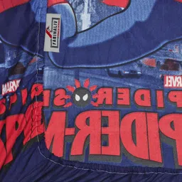 FABINALIV Blue & Red Cartoon Characters 300 TC King Bedsheet with 2 Pillow Covers image 5