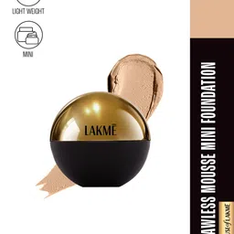 Lakme Xtraordin-Airy Mattreal Flawless Mini Mousse Foundation 12g - Golden Medium image 1