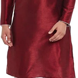 larwa Men Silk Blend Sherwani Churidar Set-picture-24