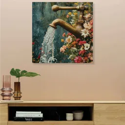 random Multicolor Landscape Abstract Wall Painting image 1