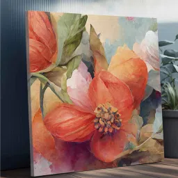 random Multicolor Landscape Abstract Wall Painting image 2