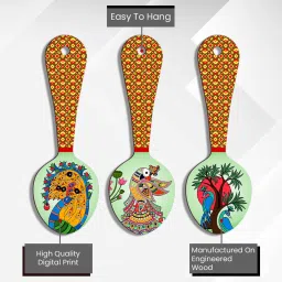 suveharts 3 Pcs Trees Wooden New Spoons Hanging image 4
