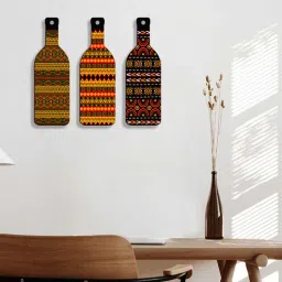 3 Pcs Metallic Wooden New Bottles Hanging-image-27