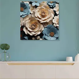 random Multicolor Landscape Abstract Wall Painting image 1