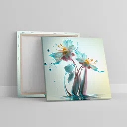 random Multicolor Landscape Abstract Wall Painting image 2