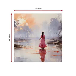 random Multicolor Landscape Abstract Wall Painting image 3