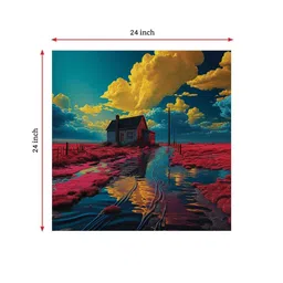 random Multicolor Landscape Abstract Wall Painting image 3