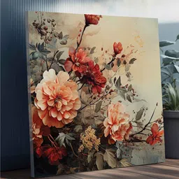 random Multicolor Landscape Abstract Wall Painting image 2