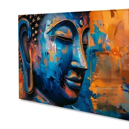 nestroots Framed Buddha Head Wall Painting image 5