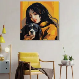 random Multicolor Landscape Abstract Wall Painting image 1