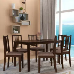 mintwud from pepperfry Monterey 6 Seater Dining Set in Dark Cappuccino Finish-picture-36
