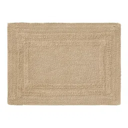pano Beige Solid MicroFibre 14x10 Inches Antiskid Bath Mats image 3