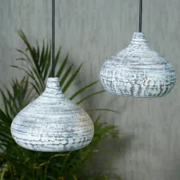 radhika dahlan Antique Modernd Finish Terracota Handcrafted Hanging Light image 2