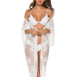 JC Collection Self-Design Swimwear Cover-Up Dress-image-57