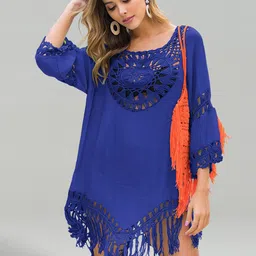 JC Collection Self-Design Swimwear Cover-Up Dress-image-29