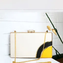 Toobacraft Colourblocked Box Clutch-picture-18