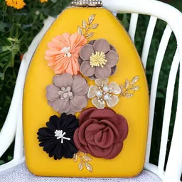 Toobacraft Flower Embellished Box Clutch-picture-38