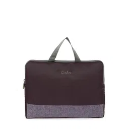 GEPACK Unisex Burgundy & Grey Polyester 13.5 Inch Laptop Sleeve-image-2