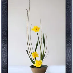 PnF Black & Yellow Wooden Floral and Botanical Wall Art-image-86