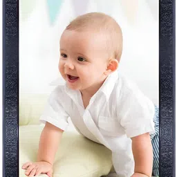 PnF White & Blue Baby Photograph Wooden Wall Art-image-45
