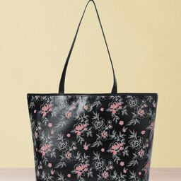 Caprese Floral Printed Structured Shoulder Bag-picture-37