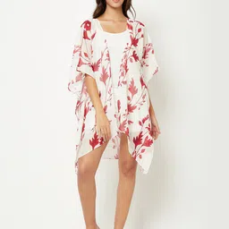 Trendif Women Floral Printed Open Front Shrug-picture-32