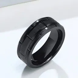 MEENAZ Silver-Plated Textured Finger Ring-picture-16