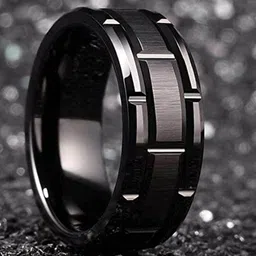 MEENAZ Silver-Plated Textured Finger Ring-image-34