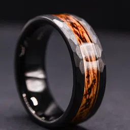 OOMPH Stainless Steel Board Fashion Band Finger Ring-picture-20