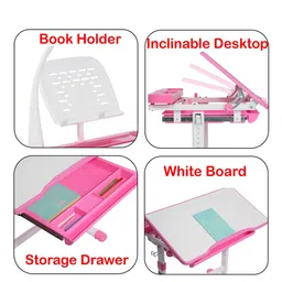 alex daisy Pluto Infant Desk in Pink Colour with Chair image 4