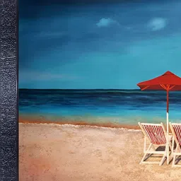 PnF Black & Blue Wooden Painting Wall Art-picture-33