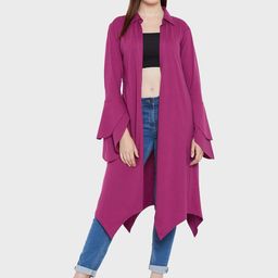 Hypernation Women Pure Cotton Longline Shrug-picture-24