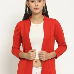 Rute Women Red Open Front Shrug image 1