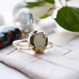 Shubhanjali Silver-Plated Stone-Studded Adjustable Finger Ring-picture-32