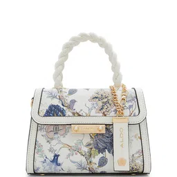 ALDO Floral Printed Structured Handheld Bag-image-0