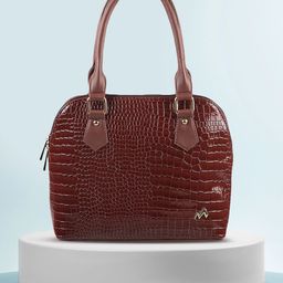 Metro Brown Textured Handheld Bag-picture-30