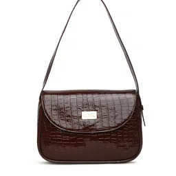 KLEIO Vegan Croco Textured Shoulder Bag image 2