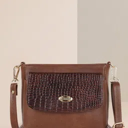 Lancer Women Textured Structured Leather Sling Bag-picture-34