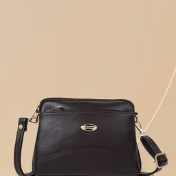 Lancer Women Solid Structured Leather Sling Bag-picture-48