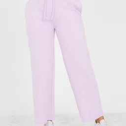 Styli Women Pure Cotton Mid Rise Relaxed-Fit Track Pants-image-99