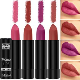 ForSure Set of 4 Cremy Matte Long Lasting & Lightweight Lipstick - Shades 55-58-60-73-picture-26
