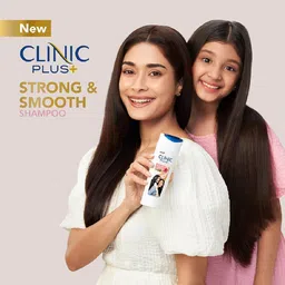 clinic plus Strength & Smooth Shampoo, Fenugreek Protein + Hibiscus, 355 ml image 3