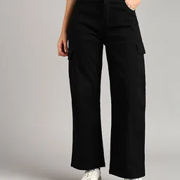 jeanberry Women Loose Fit Mid Rise Black Jeans-picture-12