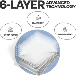 double kissan 36FTX18FT-80-T Tent - For Suitable For: Household Storage, Balcony Shade, 2-Wheeler Cover, Rain Protection image 3