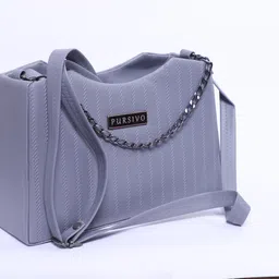 pursivo Women Grey Messenger Bag image 3
