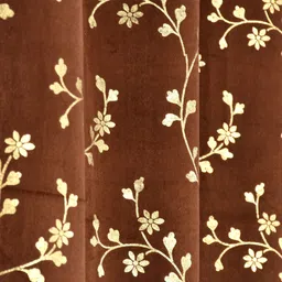 fabdrape 152.4 cm (5 ft) Window Velvet Room Darkening Curtain (Pack Of 2) image 4