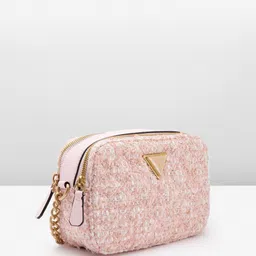 GUESS Woven Design Structured Sling Bag image 2