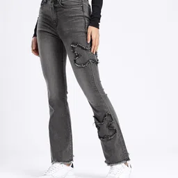 glitchez Women Skinny High Rise Black Jeans image 3