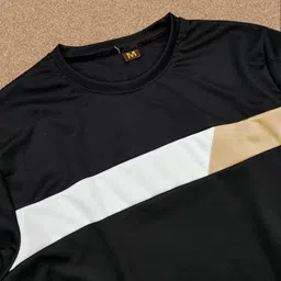 dhanakfashion Men Night Suit Set Black Colorblock image 2